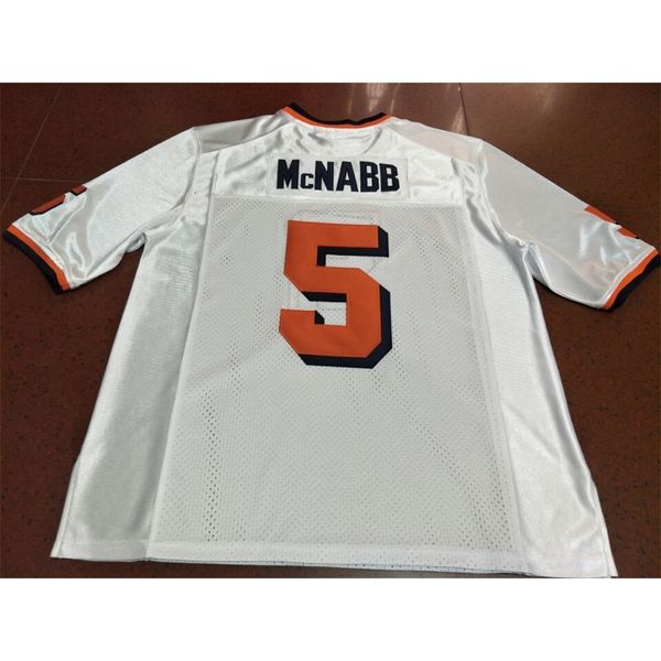 Mit Custom Hombres Mujeres jóvenes Vintage SYRACUSE ORANGE MEN DONOVAN MCNABB # 5 Camiseta de fútbol talla s-4XL o personalizada con cualquier nombre o número de camiseta