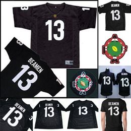 Mit Mens Willie Beyen # 13 Gegeven zondag 100% gestikte film voetbalshirts goedkoop Snelle verzending Black S-XXXL