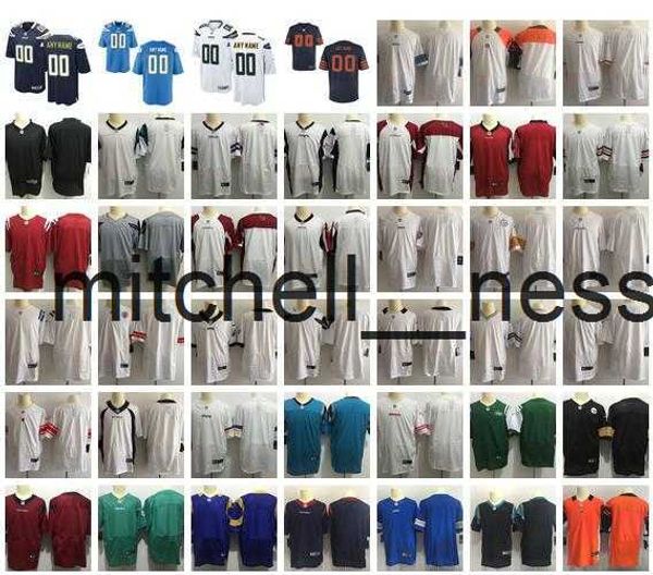 Mit8 Nuevas camisetas personalizadas de fútbol americano Todos los 32 equipos personalizados Cosidos en cualquier nombre Cualquier número S-4XL Mezcla Orden de coincidencia hombres mujeres niños Camisetas