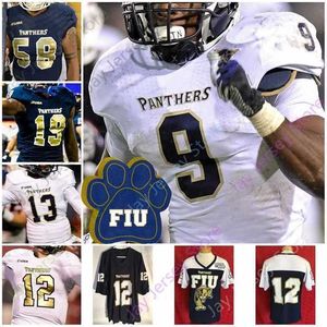 Mitch 2020 Custom Florida International Fiu Football Jersey NCAA College 19 Shemar Thornton Austin Maloney Tony Gaiter IV Alexy Jean-Baptiste