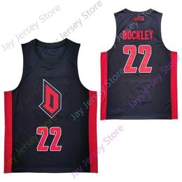Mitch 2020 Nieuwe NCAA DUQ Duquesne Dukes Jerseys College 22 Buckley Basketbal Jersey Zwart Maat Jeugd Volwassen