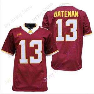 Mitch 2020 Nieuwe NCAA Minnesota Golden Gophers 13 Rashod Bateman Football College Jersey