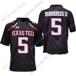 Mitch 2020 Nieuwe NCAA Texas Tech TTU Jerseys 5 Patrick Mahomes II College Football Jersey Grootte Jeugd volwassen