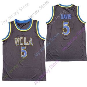 Mitch 2020 Nieuwe NCAA UCLA Jerseys 5 Baron Davis College Basketball Jersey Black Size jeugd Volwassene allemaal gestikt borduurwerk