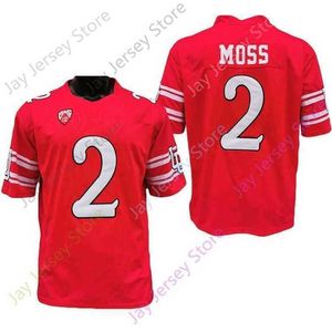 Mitch 2020 New NCAA Utah Utes Jerseys 2 Zack Moss College Football Jersey Rouge Taille Jeunes Adultes Tout Cousu Broderie Drop Shipping