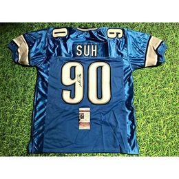 Mitch Custom Football Jersey Hommes Jeunes Femmes Vintage NDAMUKONG SUH JSARare High School Taille S-6XL ou n'importe quel nom et numéro de maillots