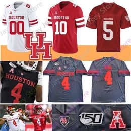 Mitch Houston Cougars Camiseta de fútbol NCAA College D'Eriq King Kyle Porter Márquez Stevenson Keith Corbin Anenih Turner Stuard Parish Carr Car