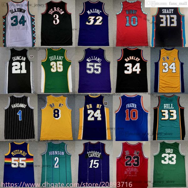 Mitchell y Ness 1998-99 Baloncesto Jason Williams Jersey Shaw Kemp Penny Hardaway Hakeem Oluwon Alex Petrovic Gilbert Arenas Reggie Miller