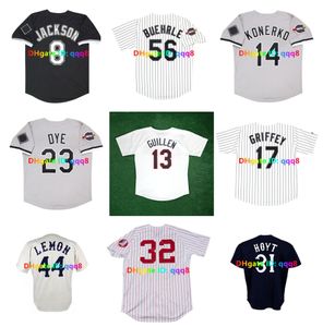 Paul Konerko Frank Thomas Ken Griffey Jr. Chicago 2005 World Series Cooperstown Baseball Jersey Richie Allen Mark Buehrle Bo Jackson Bill Melton Chet Lemon Size S-4xl