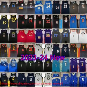 2023-24 New City Basketball 1 Mikal Bridges Jersey Jalen Green Tyrese Maxey Domantas Sabonis LaMelo Ball Scoot Henderson Shai Gilgeous-Alexander Chet Holmgren James