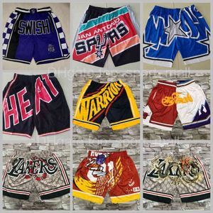 Mitchell en Ness basketbalshorts sportkleding met zak aan de zijkant Big Face Team joggingbroek herenmode The Finals Retro topkwaliteit heren