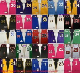 Classique Rétro Femmes Robe Basketball 33 Patrick Ewing Jersey Jupe Cousue Allen Iverson Patrick Ewing Penny Hardaway Dwyane Wade Stephen Curry Vince Carter