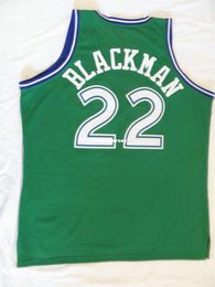 Mitchell Ness MN # 22 Rolando Blackman Top Jersey Chaleco para hombre Talla XS-6XL Camisetas de baloncesto cosidas Ncaa