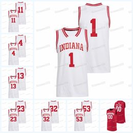 MitNess Indiana Hoosiers 2022 College Basketball Reverse Retro Jersey NCAA Race Thompson Tamar Bates Shaan Burke Nathan Childress Logan Duncomb