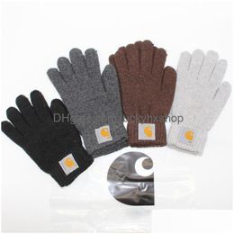 Mitaines Automne et hiver Gants de marque à la mode pour hommes Femmes Lycéens Chaud Doux Tricoté Designer Gant Drop Livraison Fash Dhhlo