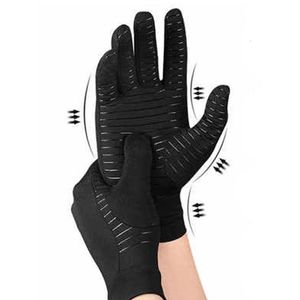 Wanten Koper Compressie Artritis Handschoenen Hand Polssteun Antislip Unisex Vinger Gewrichtspijn Verlichting 230829