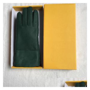 Mitaines Mode Gants en cuir décontractés Laine thermique pour femmes dans une variété de couleurs Livraison directe Accessoires Chapeaux Foulards Dhhbe