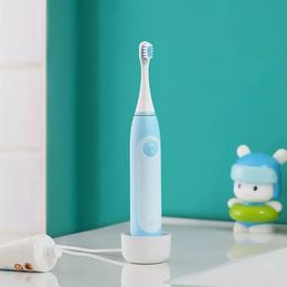 MITU MES801 Smart Child Sonic Elektrische Tandenborstel Draadloze Opladen Kinderen Baby Tanden Dental Care App Control IPX7 Waterdichte elektrische tandenborstel