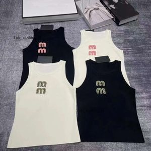 Miu hoogwaardige luxe mode dames kleding ontwerper vrouwen sexy halter party top tanktop lente zomer backless t -shirt 783