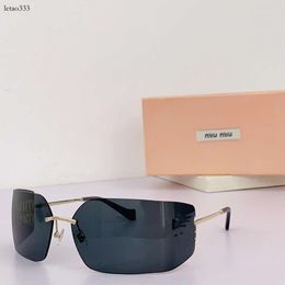 MIU SMU54Y, lunettes de soleil de la famille Miao, lunettes coupe-vent de style étoile, bloc UV à la mode, grand cadre solaire