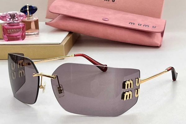 Miu lunettes de soleil hommes et femmes lunettes de soleil sans cadre Miu lunettes tendance nouveau Style avec changement de couleur progressif Filmnomf