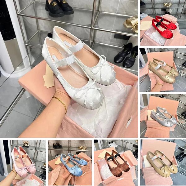 MIUI Ballet Flats Doy Robe Shoe Shoe Dance Silk Dance Shoe With Bows Luxury Sexy Trainer Yoga Shoe Toomne Chaussures Ballerina Intdoor Chaussures pour Ladys Girls