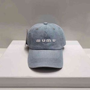 Miui Denim Baseball Cap Femmes Hip Hop Hat Hat Letter Caps For Ladies Men Outdoor Summer Automne Casual Snapback Sun Sun Gorras 441