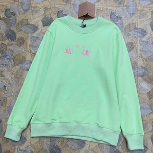 Miui-ontwerper Hoodie Sweatshirts dames met lange mouwen t-shirts letters geborduurd ronde hals los