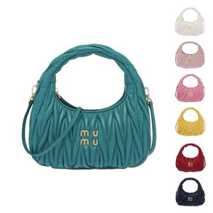 Miui hobo Wander Matelasse hot bag Miu Luxe dames heren onderarm Designer portemonnees clutch met schouderband tote rits Crossbody handtas Echte lederen tassen