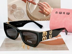 MIUI MIUI SMU09WS zonnebril Italiaanse ontwerper officiële website 1:1 bril hoge kwaliteit PC vel klassieke luxe cat eye zonnebril