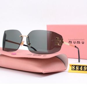 miui miui lunettes de soleil lunettes de soleil design femmes lunettes de soleil hommes automobile luxe métal plein cadre lentilles pour boîte cadeau polarisant lunettes sans monture nuances Adumbral