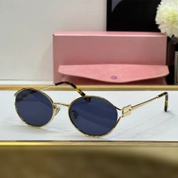 MIUI Lunettes de soleil Designer pour femmes de haute qualité verres de soleil ovales rétro luxe petite lunette de soleil rond Nouveau produit verres de prescription