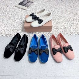 Miui Velvet Broidered Letter Gold Loafer Shoes Ballet Ballet Flats Luxury Royal Blue Ballerina Mules mm Smoking Smoking Skepers Suede Flats Femmes Casual Sneaker San