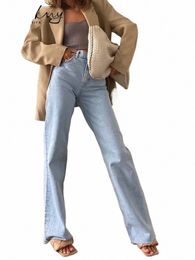 Miukomiya Jeans droits femmes taille haute Streetwear bleu clair petit ami Denim pantalon dames jambe large jean blanc pour femmes 2023 y5Og #