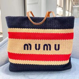 Miumiubag Summer Shop Raffias Designer Tote sac