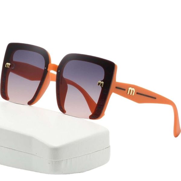 Miumius Gafas De Sol Estilo Diseño Clásico Moda Personalizada Miao Marco Grande Familia Mujeres Polarización Espejo Estilo Estrella Moda Gafas Casuales Mujeres