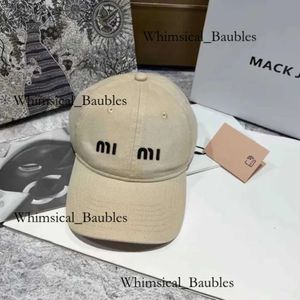 Miumu luxe klassieke trendy merkontwerper Miui Big Cap Children's paar Leisure Outdoor uitgaande Sunshade Zonnebrandcrème Mui Hat Letter Duck Tongue White 463