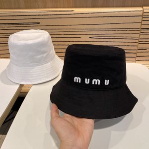 Miumui hat Chapeau de pêche classique noir et blanc site officiel qualité 2024 été chapeau seau pour hommes et femmes