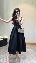 Miuu nouvelle robe 2024 robe d'été haut de gamme robe sexy robe noire vêtements de marque femmes nouvelles robes de créateurs pour femmes robe de créateur robe de soirée cadeau de fête des mères