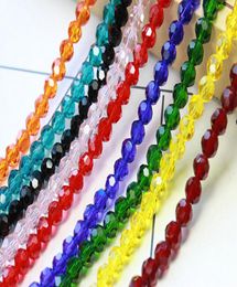 Mix 32 Faceted 5000 Ball Crystal Glass Beads 4MM 6MM Spacer Beads For JEWELRY MAKING1647452