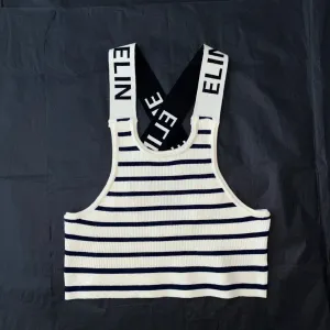 Mix 5 Colors Womens Tanks Womens Stripe Sleeveless Uneck Tanks Letter Pattern Vest Luxury Sexy Crop Tank Top