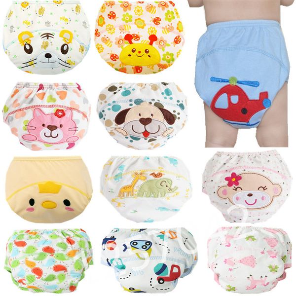 Mélanger 5 Pcs Mignon Bébé Couches Réutilisables Couches Lavables En Gros Bébés Lavables Coton Formation Pantalon Culotte Nappy Changer