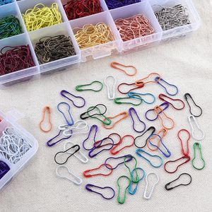 Mélanger Couleur 100pc Gourde Gourde Pins de sécurité Clips métalliques Pins Gourd Tricoting Tricoter Stitch Marker Tag Pins Clips For DIY Clothing Kit