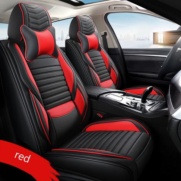 Funda de asiento de coche de varios colores para Honda Accord CRV Civic XRV Odyssey City crosstour CRIDER VEZEL Cojín de asiento protector universal impermeable de cuero artificial