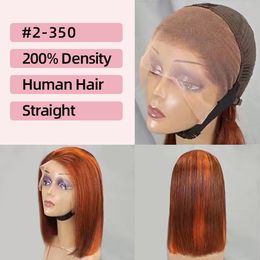 Mélanger la perruque en dentelle couleur Bobohair Full frontal Bobo Hair Wig Human Heuvr