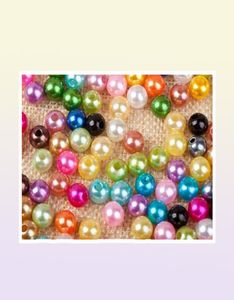 Mélanger les couleurs 8mm Abs Imitation perle entretoise perles en vrac pour les bijoux en plastique ronds collier à breloques bracelet faisant des résultats cadeau 1007261121