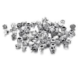 Mélanger les couleurs Big Hole Perles en vrac Charme pour pandora Bracelet de bijoux de bricolage pour les perles européennes Set Accessories9789588