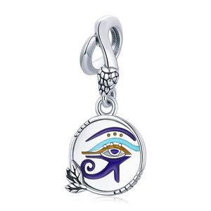 Mix Design 100% 925 Sterling Silver Egyptien Twin Eyes Charms Pendentif Mystérieux Rétro Eye DIY Perles Accessoires Fit Bracelet Cadeaux who282x