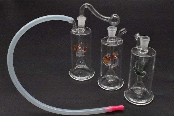 Mix design coloré 10mm femelle mini plate-forme pétrolière en verre bang nid d'abeille Perc percolateur eau bong avec bol d'huile en verre femelle 10mm