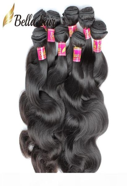 Mélanger la longueur 830 Vierge Péruvienne Armure de Cheveux Humains 4 pcs lot Vague de Corps Extensions de Cheveux Bella Cheveux Bundles5988837